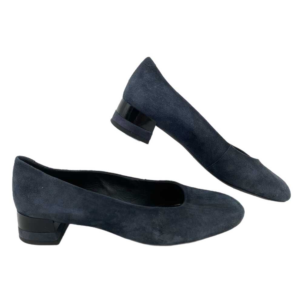 Geox Black Heels Round Toe Low Block Heel | Womens 39.5EU
